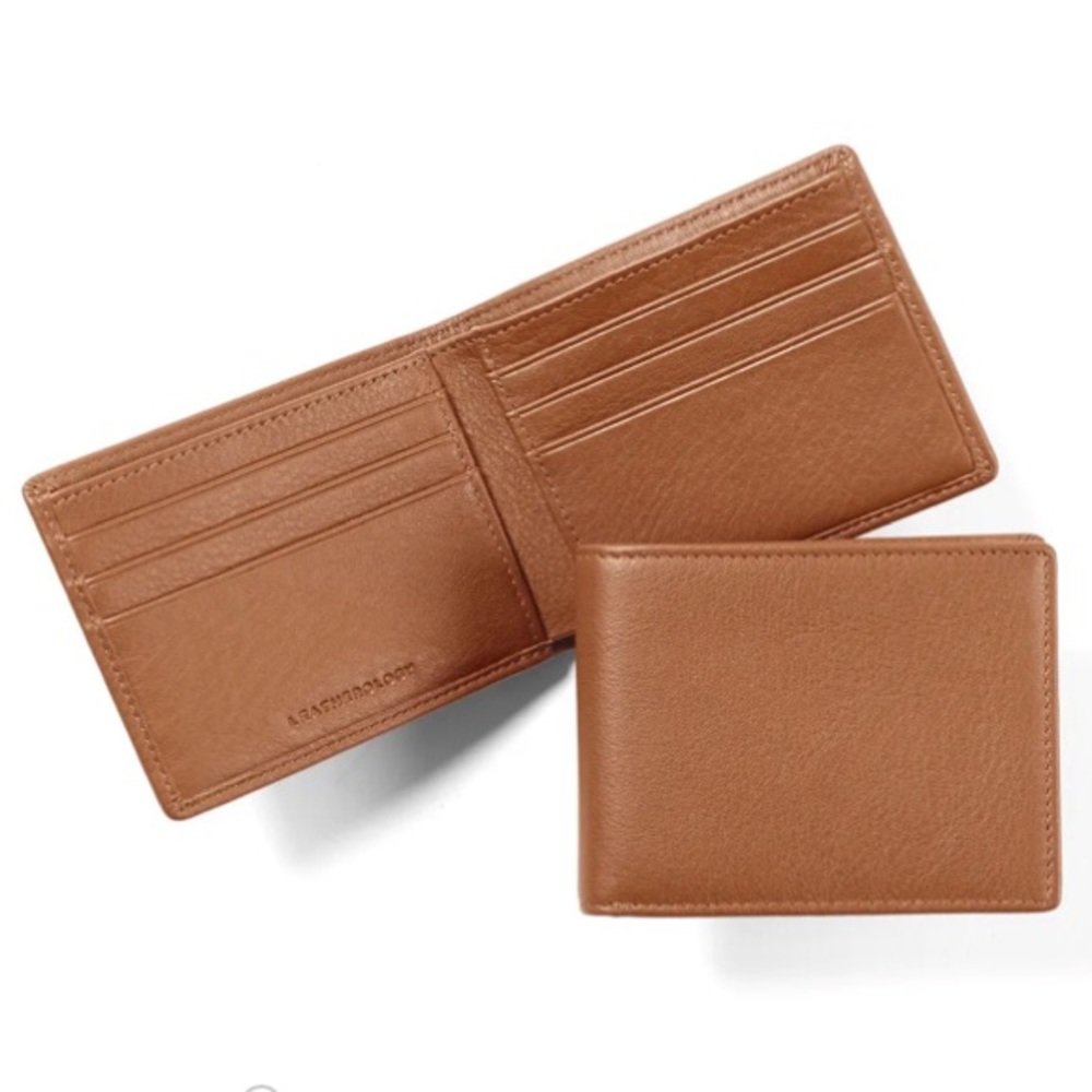 NWT Leatherology Thin Bifold Wallet